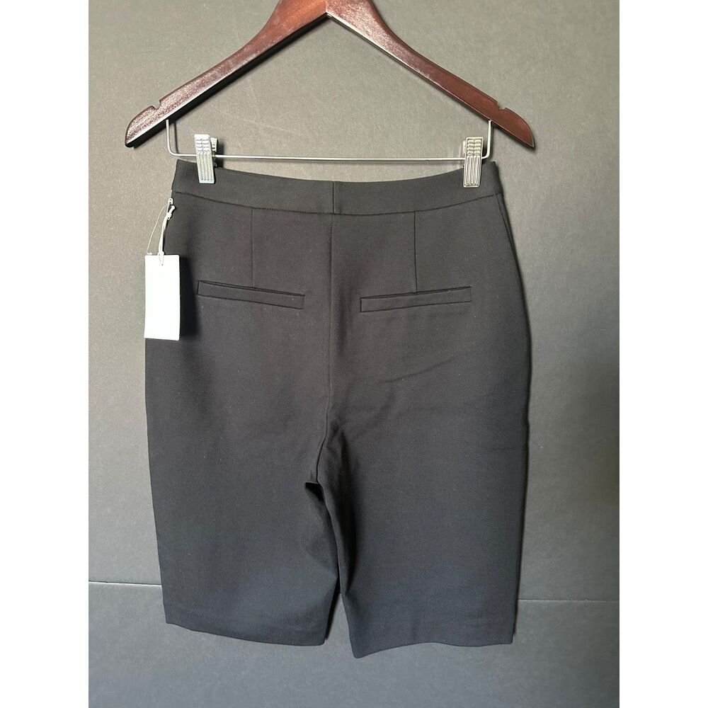 Nordstrom Dress Shorts 4 Bermuda Ponte Knit Stretch Career Business Casual Black - Picture 4 of 10